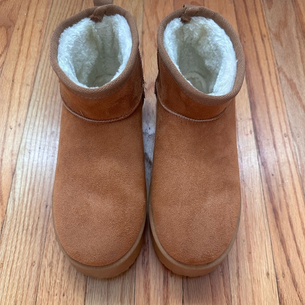 Platform Ankle Shearling Boot Size 7 - Picture 9 of 9